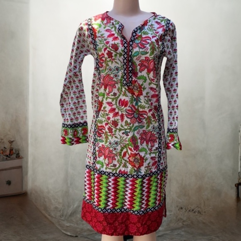 Chinyere Prints‎ Pakistani Tiger Lily tunic